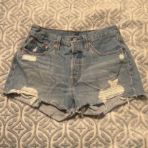 Levi’s High Waisted Denim Shorts